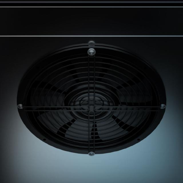 abstract beeld van ventilator in koelkast