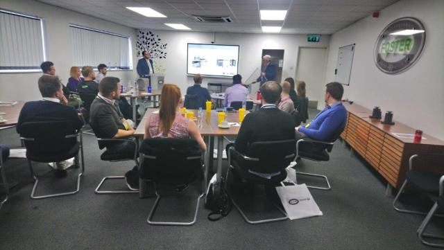 people in a room having training session