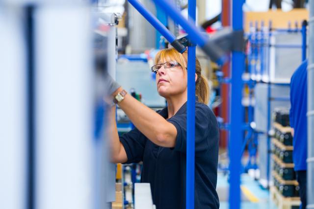 staff working in factory environment