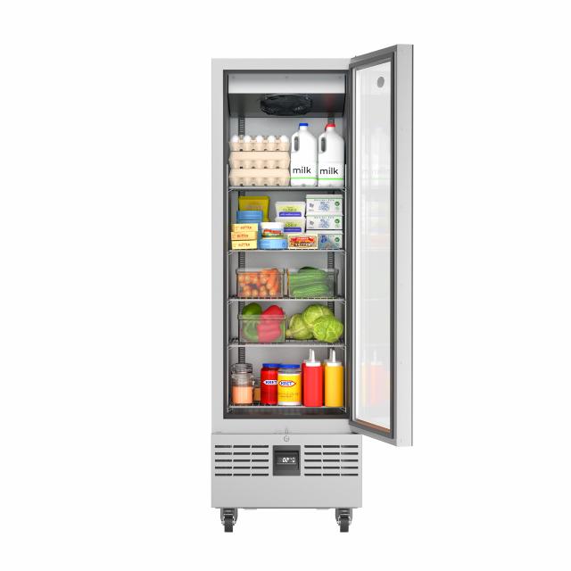 front view of double door Slimline cabinet with both doors closed