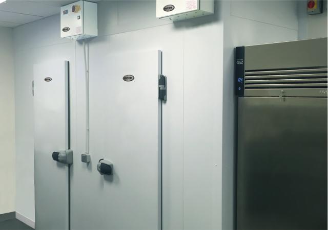 An abstract view of a multi compartment coldroom