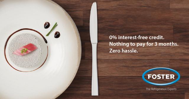 Interest-free credit - plate with gourmet food