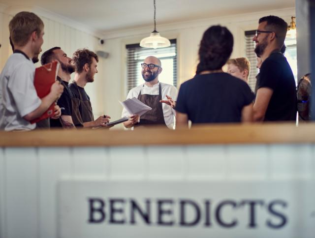 Benedicts's staff meeting