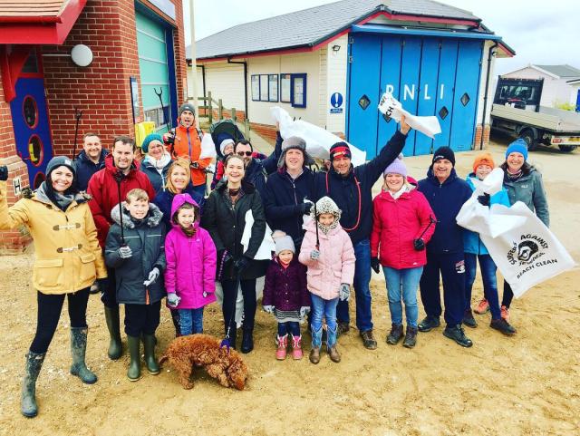 Foster and Gamko staff conduct beach clean