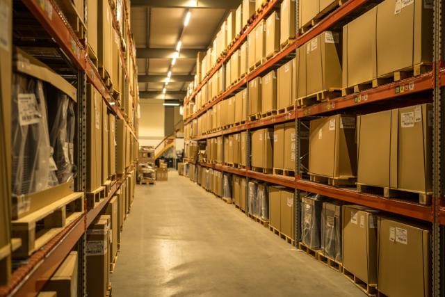 magazijn met koelapparatuur