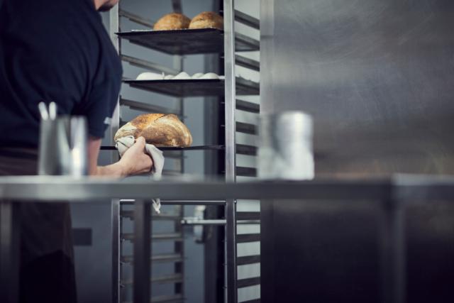 bread stored in kitchen environment
